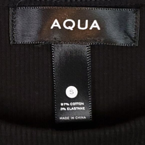 AQUA Black Cap Sleeve Midi Dress Size S - Picture 4 of 7